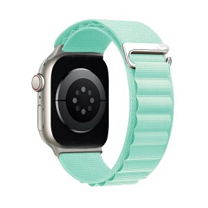 Nettech Apple Watch Series 41 mm Uyumlu Kumaş Kordon (Su Yeşili) NT-110255