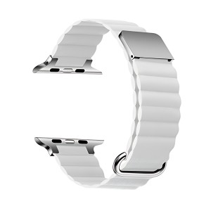 Nettech Apple Watch Series 41 mm Uyumlu Deri Kordon (Beyaz) NT-110241