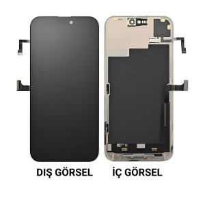 Teknonet Apple iPhone 15 Pro Max Uyumlu Service Org Lcd+Dokunmatik+Çıtalı NT-105073