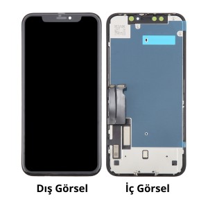 Teknonet Apple iPhone XR Uyumlu Revize Lcd+Dokunmatik+Çıtalı (Siyah) NT-104006