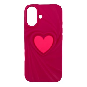 Nettech Apple iPhone 16 Uyumlu Maskot Seri Arka Koruma Kılıf (Pembe) NT-111554