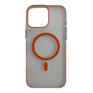 Nettech Apple iPhone 16 Pro Max Uyumlu MagSafe Mıknatıslı Seri Arka Koruma Kılıf (Turuncu) NT-111573