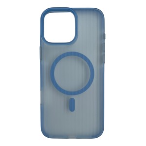 Nettech Apple iPhone 16 Pro Max Uyumlu MagSafe Mıknatıslı Seri Arka Koruma Kılıf (Mavi) NT-111575