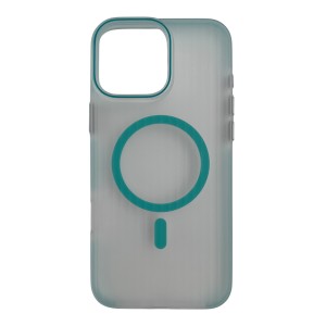 Nettech Apple iPhone 16 Pro Max Uyumlu MagSafe Mıknatıslı Seri Arka Koruma Kılıf (Yeşil) NT-111549