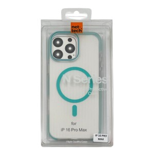 Nettech Apple iPhone 16 Pro Max Uyumlu Magsafe Arka Koruma Kılıf (Yeşil) NT-111549