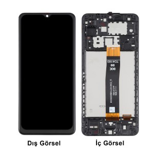 Teknonet Samsung Galaxy A12 Uyumlu Hk Lcd+Dokunmatik+Çıtalı (Siyah) NT-111613