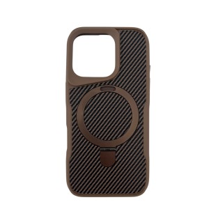Nettech Apple iPhone 16 Pro Uyumlu NT-N058 Arka Koruma Kılıf (Kahverengi) NT-111228