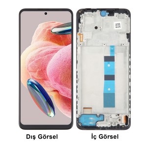 Teknonet Xiaomi Redmi Note 12 Uyumlu Org Lcd+Dokunmatik+Çıtalı (Siyah) NT-111636
