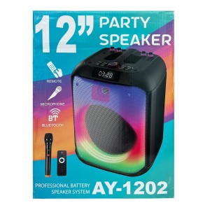 Nettech AY-1201 Party Box Kablosuz Hoparlör - Speaker (Siyah) NT-108799