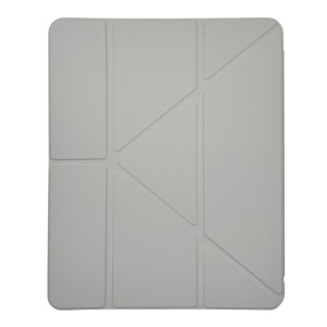 Nettech Apple iPad Pro 13 2024 Uyumlu Flip Prizma Seri Kapaklı Kılıf (Krem) NT-111657