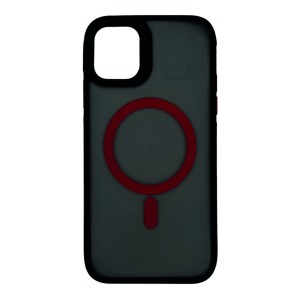 Nettech Apple iPhone 11 Uyumlu Renkli Magsafe Arka Koruma Kılıf (Kırmızı) NT-111714