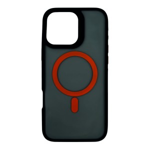 Nettech Apple iPhone 16 Pro Max Uyumlu Renkli Magsafe Arka Koruma Kılıf (Kahverengi) NT-111744