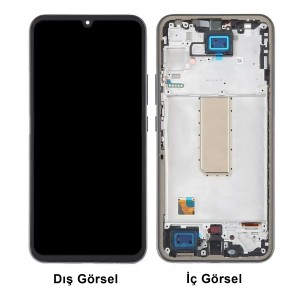 Teknonet Samsung Galaxy M34 Uyumlu Org Lcd+Dokunmatik+Çıtalı (Siyah) NT-111753
