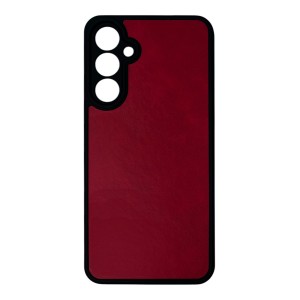 Nettech Samsung Galaxy S24 FE Uyumlu Suni Deri Arka Koruma Kılıf (Kırmızı) NT-111843