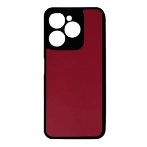 Nettech General Mobile GM Era 30 Uyumlu Suni Deri Arka Koruma Kılıf (Kırmızı) NT-111853