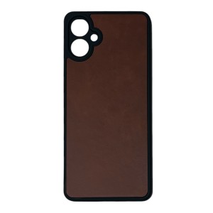 Nettech Samsung Galaxy A06 Uyumlu Suni Deri Arka Koruma Kılıf (Kahverengi) NT-111849