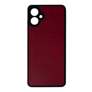 Nettech Samsung Galaxy A06 Uyumlu Suni Deri Arka Koruma Kılıf (Kırmızı) NT-111847