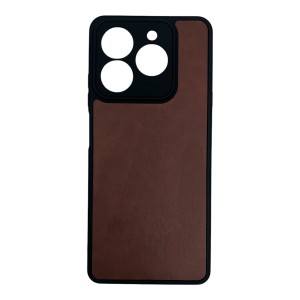 Nettech General Mobile GM Era 50 Uyumlu Suni Deri Arka Koruma Kılıf (Kahverengi) NT-111864