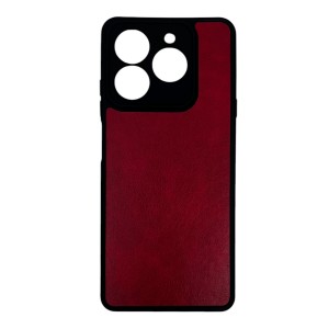 Nettech General Mobile GM Era 50 Uyumlu Suni Deri Arka Koruma Kılıf (Kırmızı) NT-111862