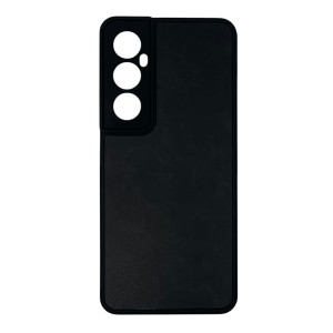 Nettech Realme C65 Uyumlu Suni Deri Arka Koruma Kılıf (Siyah) NT-111859