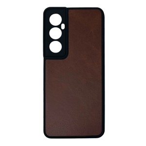 Nettech Realme C65 Uyumlu Suni Deri Arka Koruma Kılıf (Kahverengi) NT-111858