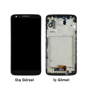 Teknonet LG G2 Uyumlu Org Lcd+Dokunmatik+Çıtalı (Siyah) NT-111884