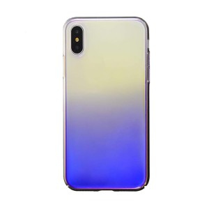 Nettech Apple iPhone X Uyumlu Glaze Arka Koruma Kılıf (Mor) NT-111877