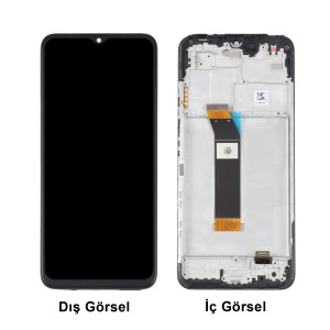 Teknonet Xiaomi Note 11E Uyumlu Org Lcd+Dokunmatik+Çıtalı (Siyah) NT-111972