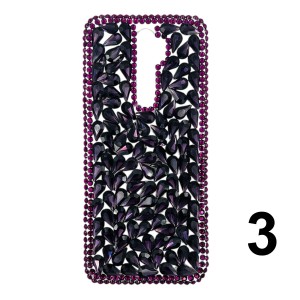 Nettech Oppo A5 2020 Uyumlu NT-N046 Taşlı Seri Arka Koruma Kılıf (Karışık Renk) NT-110314
