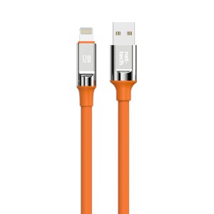 Nettech NT-DC28 12W Plastik 100 Cm Lightning Şarj ve Data Kablosu (Turuncu) NT-108290
