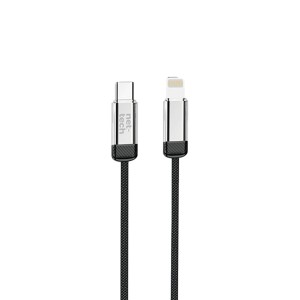 Nettech NT-DC46 30W Plastik 100 Cm Type-C To Lightning Şarj ve Data Kablosu (Siyah) NT-108317