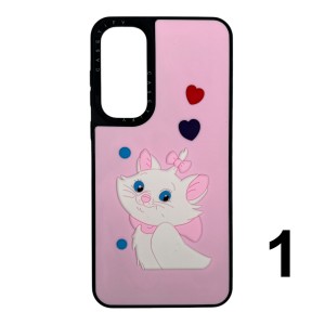 Nettech Samsung Galaxy A25 Uyumlu Casetify Kabartmalı Arka Koruma Kılıf (Karışık Renk) NT-112028