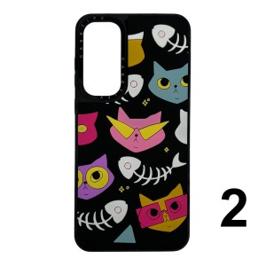 Nettech Samsung Galaxy A25 Uyumlu Casetify Kabartmalı Arka Koruma Kılıf (Karışık Renk) NT-112028