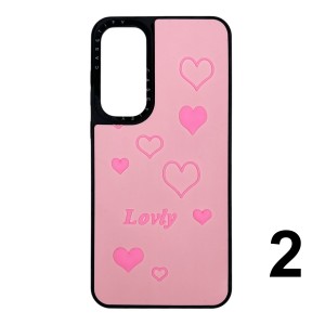 Nettech Samsung Galaxy A15 Uyumlu Casetify Kabartmalı Arka Koruma Kılıf (Karışık Renk) NT-112030