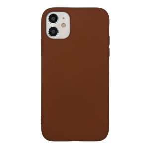 Nettech Apple iPhone 11 Uyumlu Nano Arka Koruma Kılıf (Kahverengi) VR-19298