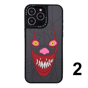 Nettech Apple iPhone 15 Pro Max Uyumlu Casetify Kabartmalı Arka Koruma Kılıf (Karışık Renk) NT-112027