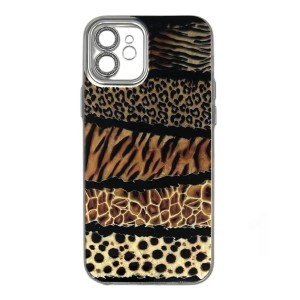 Nettech Apple iPhone 12 Uyumlu Lopard Desen Seri Arka Koruma Kılıf (Çeşitli Renk) NT-87956