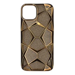Nettech Apple iPhone 13 Uyumlu Prizma Seri Arka Koruma Kılıf (Gold) NT-112058