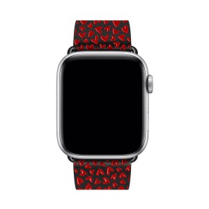 Nettech Apple Watch Seri 40/38 mm Uyumlu Deri Kordon (Kırmızı) NT-112107