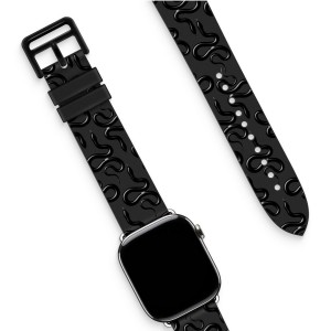 Nettech Apple Watch Seri 42/44 mm Uyumlu Deri Kordon (Siyah) NT-112137