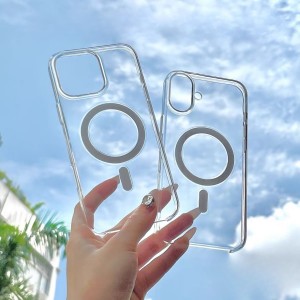 PanzerGlass Apple iPhone 14 Pro Uyumlu Silikon Nano Magsafe Arka Koruma Kılıf (Şeffaf) NT-110735