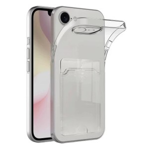 Nettech Apple iPhone 16E Uyumlu Kartlık Tipi Şeffaf Arka Koruma Kılıf (Şeffaf) NT-112275