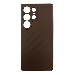 Nettech Samsung Galaxy S25 Ultra Uyumlu Focus Seri Arka Koruma Kılıf (Kahverengi) NT-112298