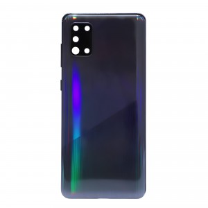 Teknonet Samsung Galaxy A31 Uyumlu Kamera Camlı Batarya Kapağı (Siyah) NT-104157