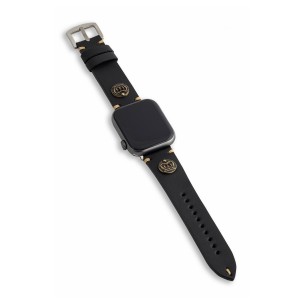 Nettech Apple Watch Seri 42/44 mm Uyumlu Deri Kordon (Siyah) NT-112339