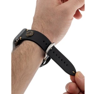 Nettech Apple Watch Seri 42/44 mm Uyumlu Deri Kordon (Siyah) NT-112339
