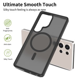 Nettech Samsung Galaxy S25 Plus Uyumlu Mat Renkli MagSafe Arka Koruma Kılıf (Mavi) NT-111930