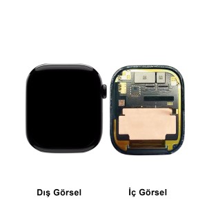 Teknonet Apple Watch Series 10 46 mm Uyumlu Org Lcd+Dokunmatik (Siyah) NT-112773