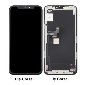 Teknonet Apple iPhone 16 Uyumlu GX Oled Lcd+Dokunmatik+Çıtalı (Siyah) NT-112752