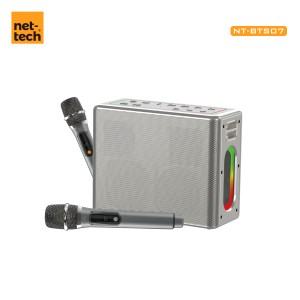 Nettech NT-BTS07 12000 MaH 150W Karaoke Box Kablosuz Hoparlör - Speaker (Gri) NT-BTS07